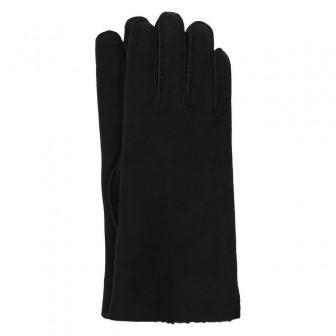 Замшевые перчатки с подкладкой из меха Agnelle